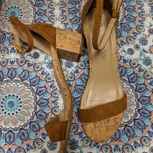 Cork & brown sandals